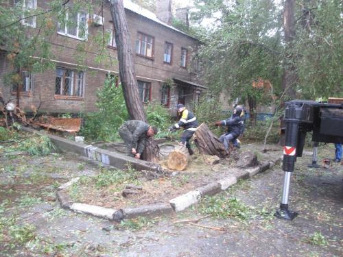 Запорожский ураган покуражился почти на миллион