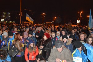 В Запорожье отметили годовщину Майдана