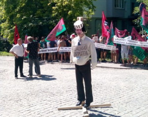 В запорожском «Правом секторе» разгон митинга под прокуратурой назвали провокацией Шацкого