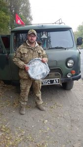 Запорожские волонтеры передали бойцам руль для «Таблетки»