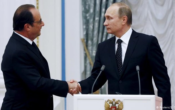 Путин и Олланд договорились вместе воевать с ИГ  