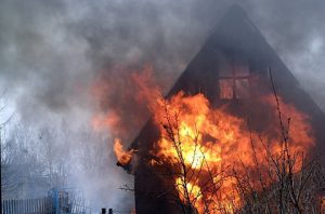 В Запорожской области произошел масштабный пожар