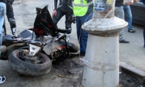 В Запорожской области мотоциклист влетел в столб – водитель в реанимации