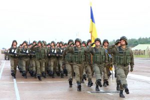 Фоторепортаж с репетиции военного парада в Киеве