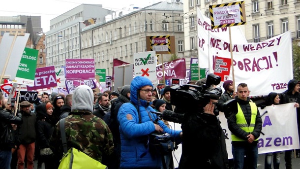 В Польше протестуют против зоны свободной торговли
