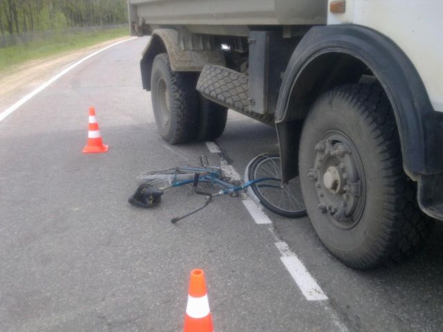 В Запорожской области велосипедист попал под колеса грузовика