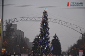 В День Святого Николая на площади Фестивальной открыли главную елку области