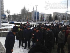 Запорожские ветераны МВД вышли на митинг под стены ОГА - ФОТО