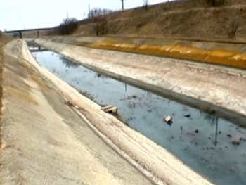В Запорожской области экологическая катастрофа: оросительный канал заполнили фекалии