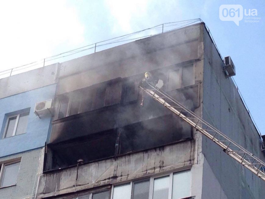 В Запорожье произошел очередной пожар в многоэтажке - ФОТО