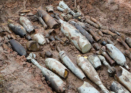 В запорожском селе обнаружили арсенал боеприпасов