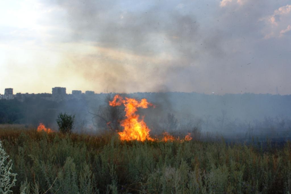 В Запорожье произошел масштабный пожар - ФОТО