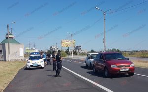 В Запорожской области на глазах у полицейских произошло ДТП - ФОТО