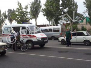 В Запорожской области легковушка наехала на велосипедиста - ФОТО