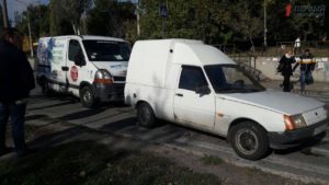 В Запорожье в результате столкновения двух авто пострадал пешеход - ФОТО
