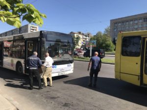 В центре Запорожья два автобуса попали в ДТП - ФОТО