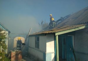 В Запорожской области горел жилой дом и хозпостройка к нему - ФОТО