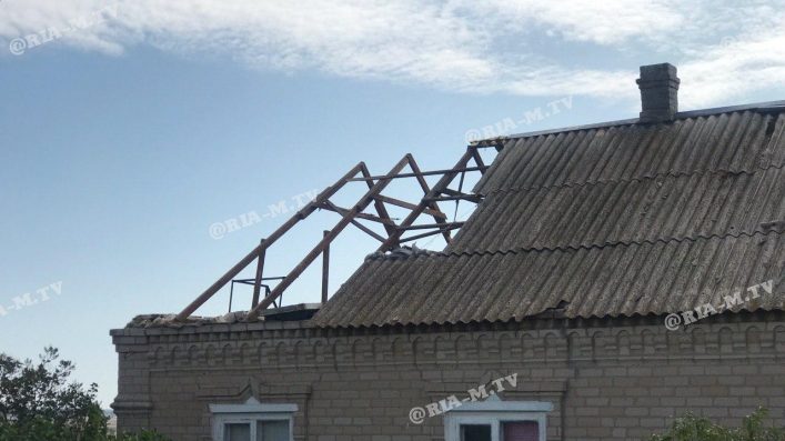 Жительница Мелитополя осталась без крыши над головой из-за непогоды