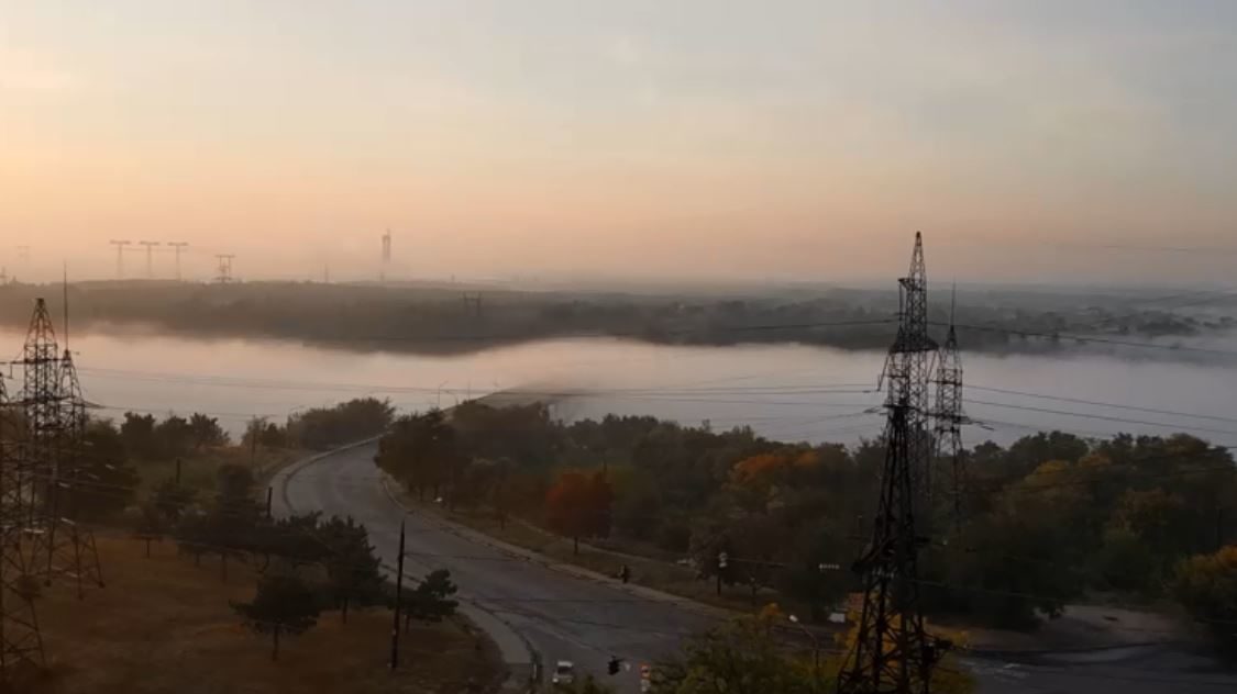 Завораживает: как выглядит запорожская Хортица во время тумана, - ВИДЕО