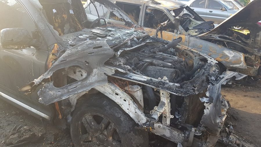 У Запорізькій області вночі згоріло три автомобілі, - ФОТО