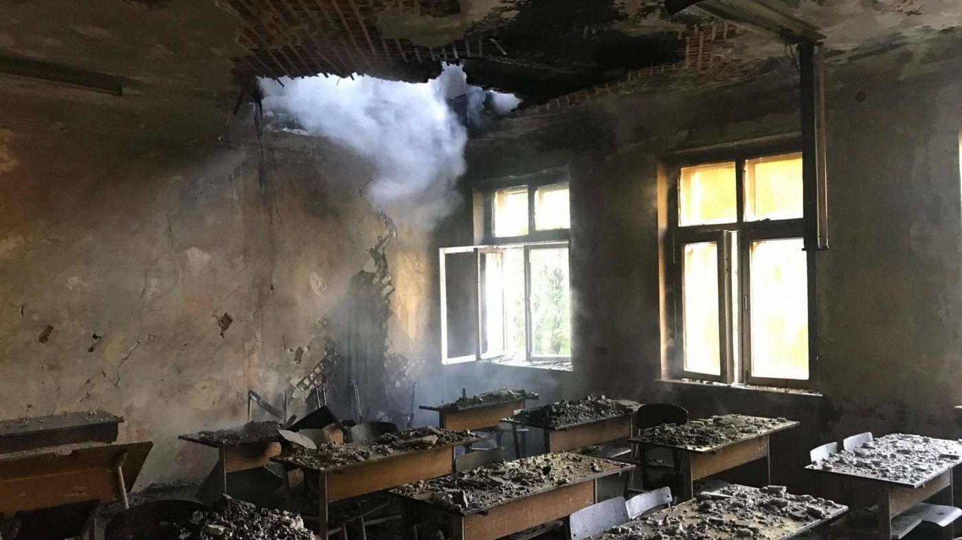 У Запоріжжі сталася пожежа в будівлі університету, – ФОТО