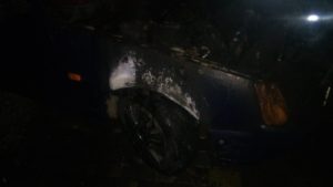 В Запоріжжі з невідомих причин загорілася автівка, — ФОТО