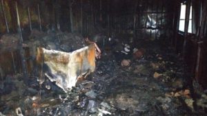 В Запорожской области из-за короткого замыкания сгорел пивной киоск