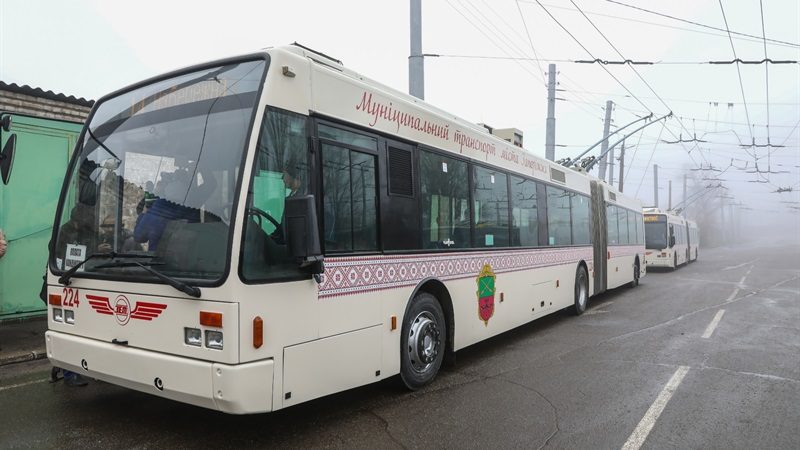 Для Запорожье купят четыре троллейбуса из Евросоюза