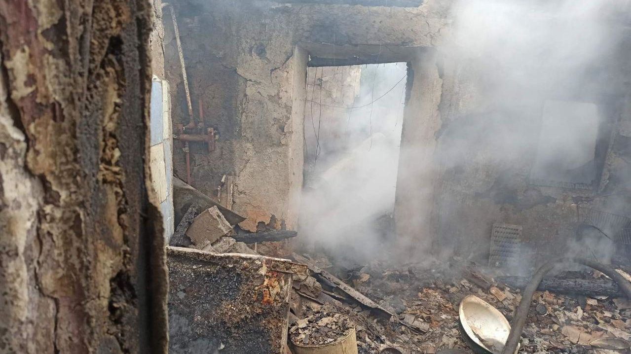 В Запорізькій області вщент згорів приватний будинок, — ФОТО