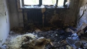 Пожар в запорожской многоэтажке тушило девять спасателей