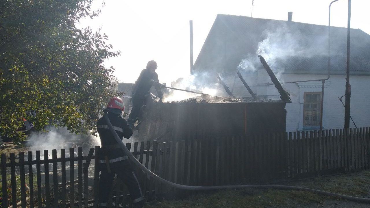 В Запорожской области пожарные потушили горящий дом