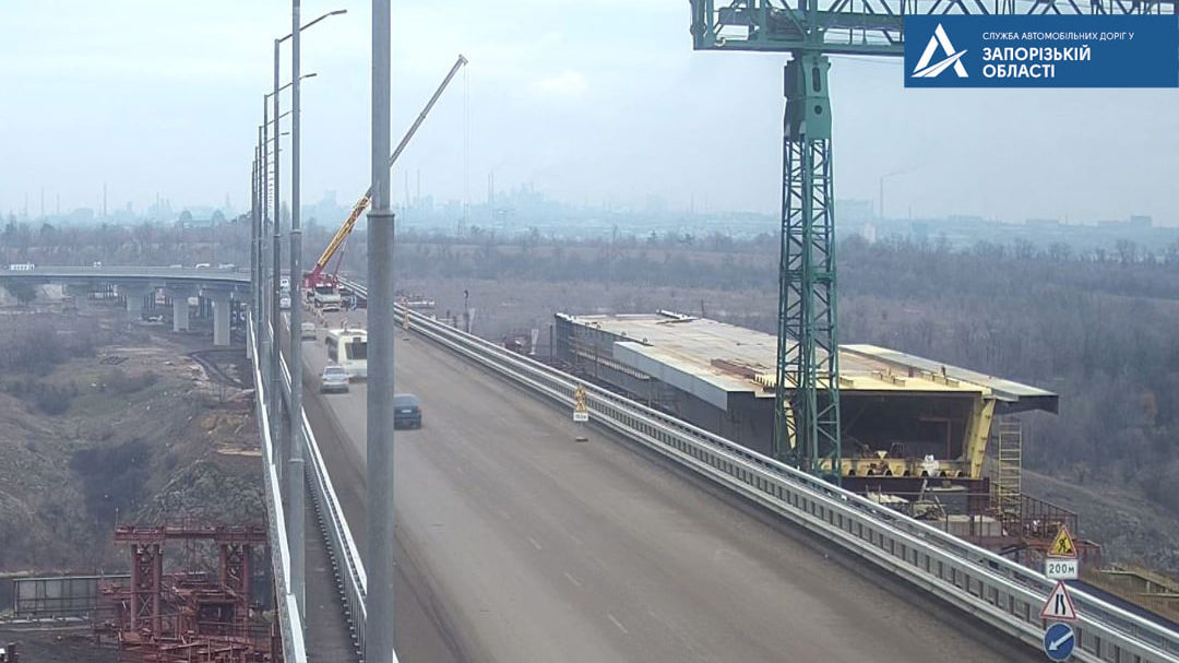 В Запорожье на две недели ограничат движение транспорта по новому мосту с Бабурки на Хортицу, – ФОТО