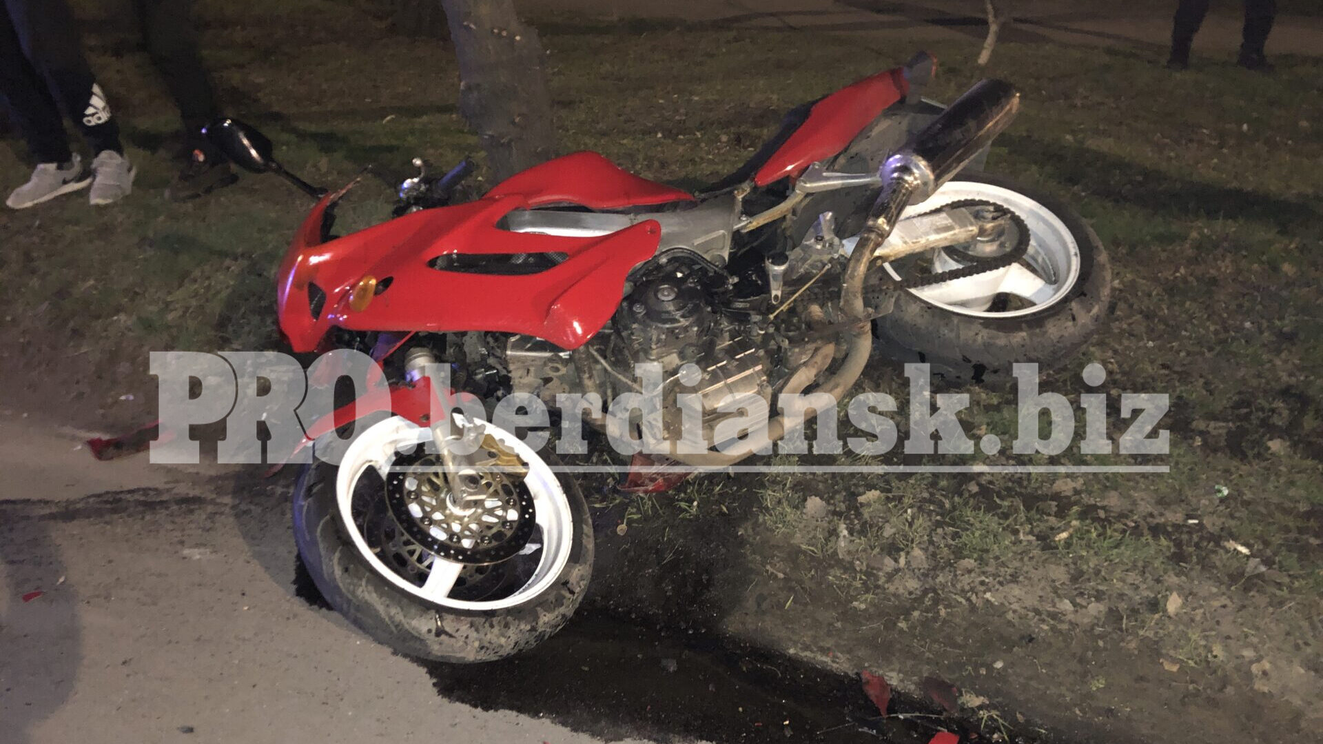 В Запорожской области произошло столкновение мотоцикла и легковушки: есть пострадавший, – ФОТО