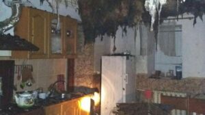 У Запорізькій області пожежа знищила дах будинку, - ФОТО