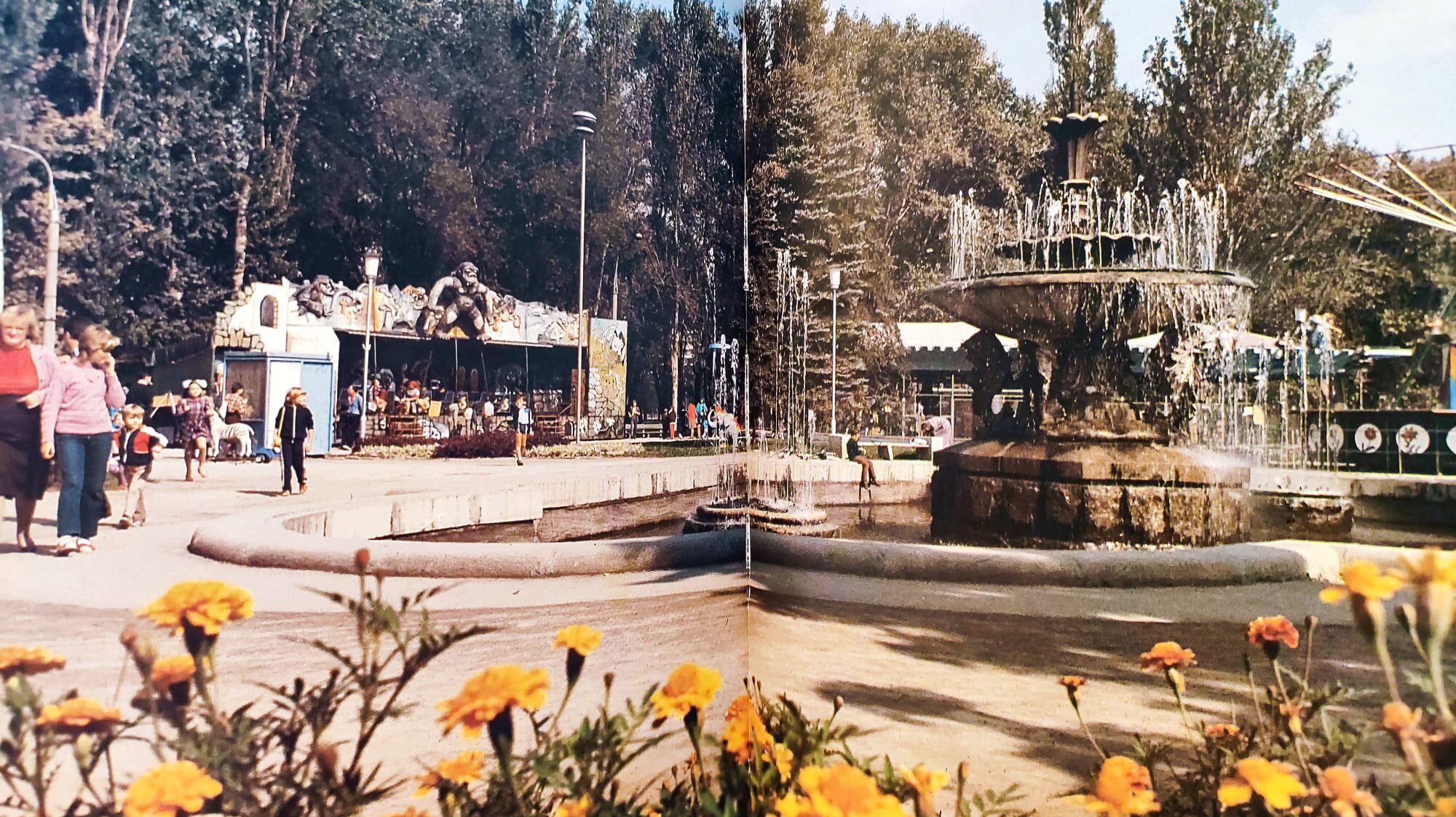 Работающий фонтан и прогулки на лодках: как раньше выглядел главный парк Запорожья, — ФОТО