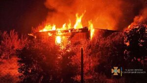 В Бердянске в пожаре погибли два человека