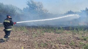 150 рятувальників протягом минулої доби гасили пожежі в екосистемах Запорізької області