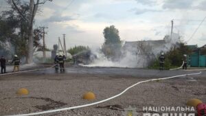 У Запорізькій області перекинувся і загорівся бензовоз: не обійшлося без постраждалих, - ВІДЕО
