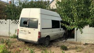 В Запорожской области пьяный водитель протаранил забор, а затем набросился на полицейского