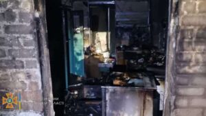 В Запорожской области горел частный дом, – ФОТО