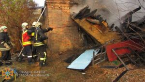 В Запорожье произошел масштабный пожар в частном доме: пострадал мужчина, - ФОТО