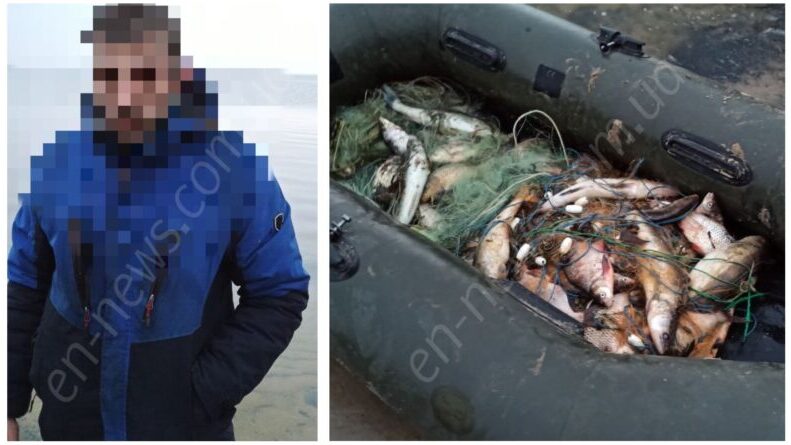 В Запорожской области браконьер выловил рыбы более чем на 300 тысяч гривен