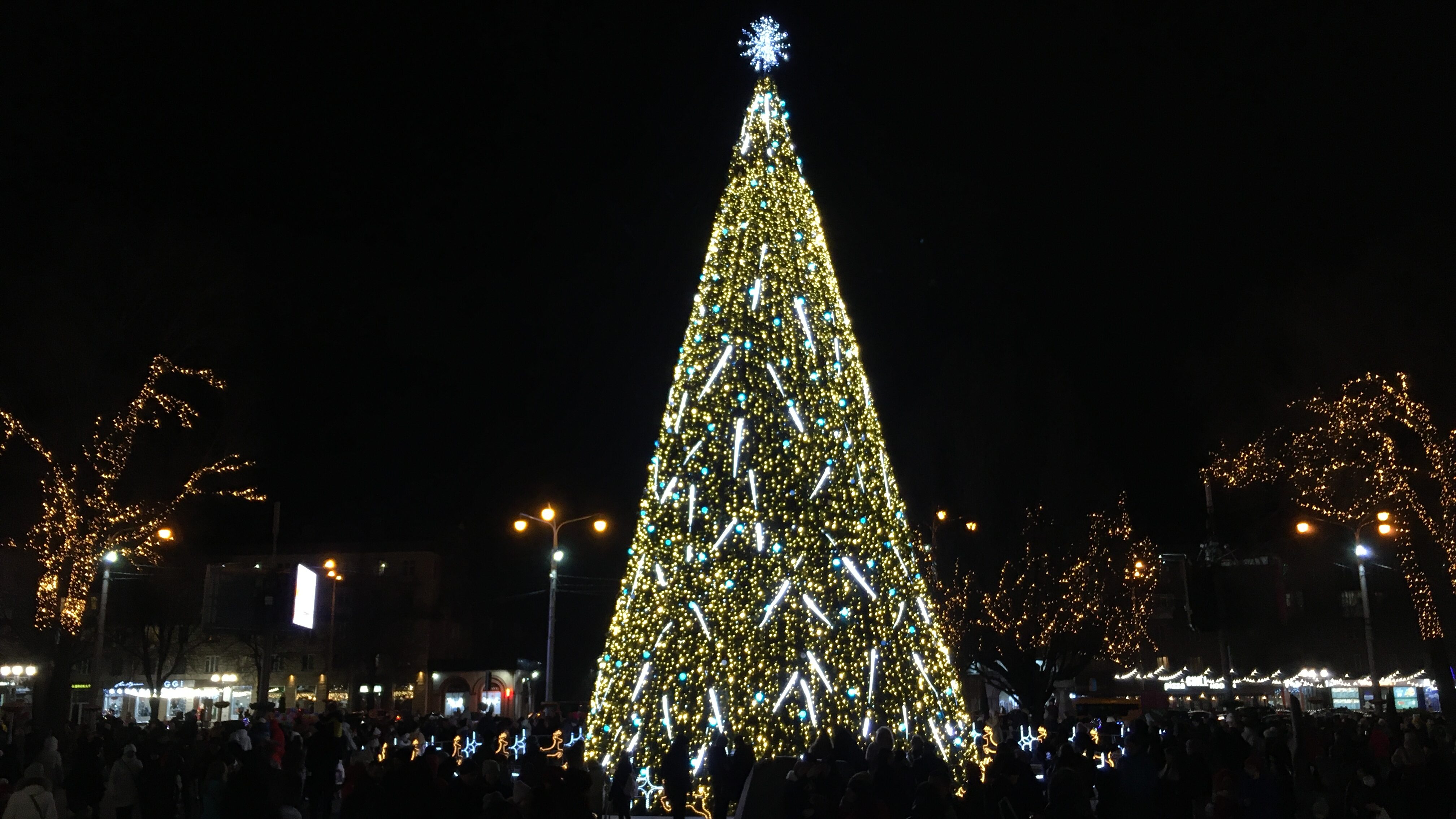 В Запорожье на площади Маяковского открыли главную городскую елку, – ФОТОРЕПОРТАЖ