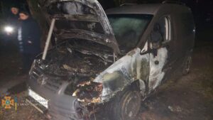 В Запорожской области ночью сгорел автомобиль, – ФОТО
