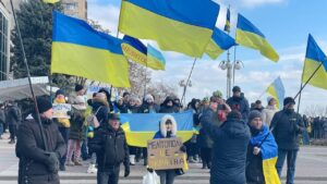 Мелітополь продовжує спротив: містяни вчергове вийшли на мітинг проти російської окупації, — ВІДЕО