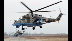 В Запорожской области российские оккупанты вертолетами обстреляли кирпичный завод