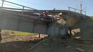 На оккупированной территории Запорожской области партизаны вывели из строя мост между селами Новобогдановка и Троицкое
