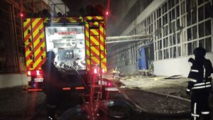 Ракетный удар по Запорожью: в результате произошел пожар на одном из предприятий города, – ФОТО