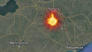 У тимчасово окупованому місті Запорізької області пролунало кілька вибухів: що відомо