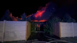 В Мелитополе во время празднования спасатели устроили пожар, — ВИДЕО